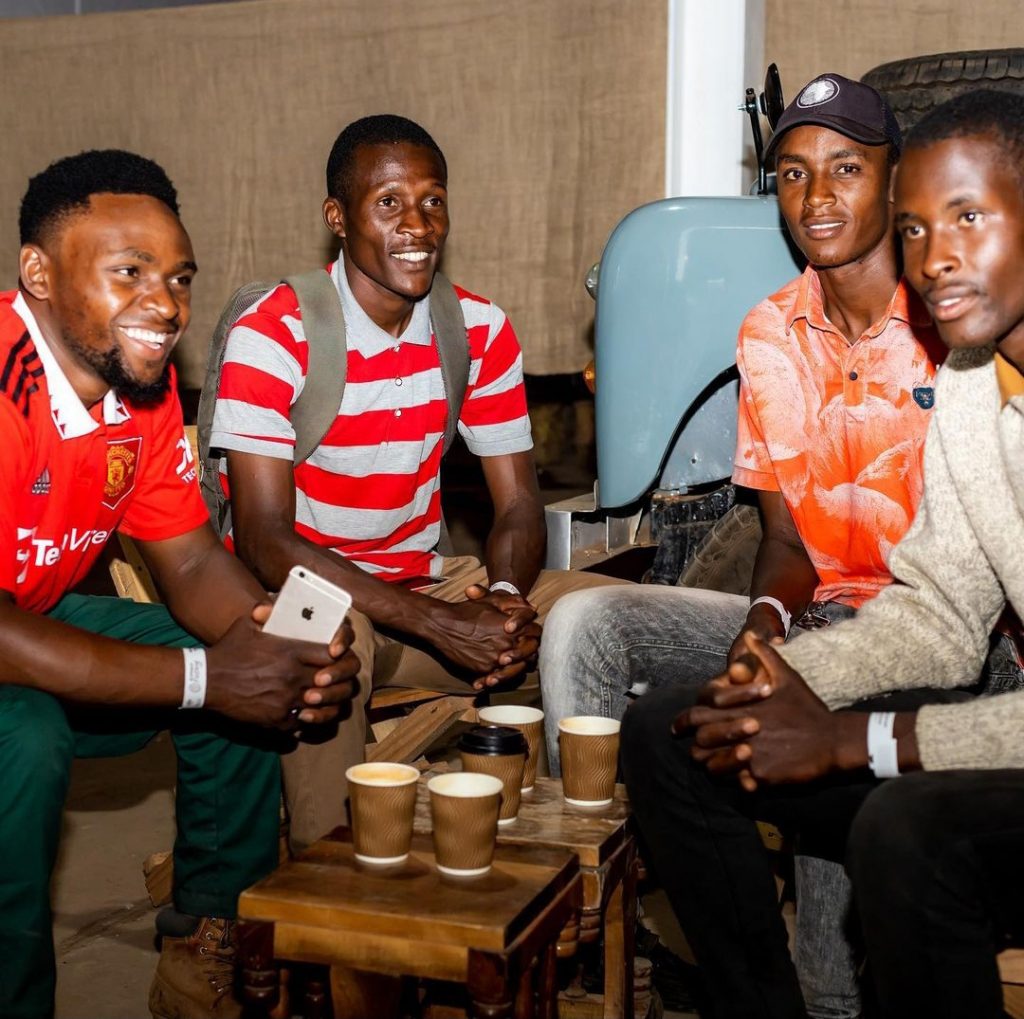 Tanzanians enjoying great home grown Arabica coffee